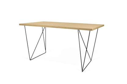 TEMAHOME - Flow Desk in Oak / Black Lacquered Steel - 9500053221 veiw 5