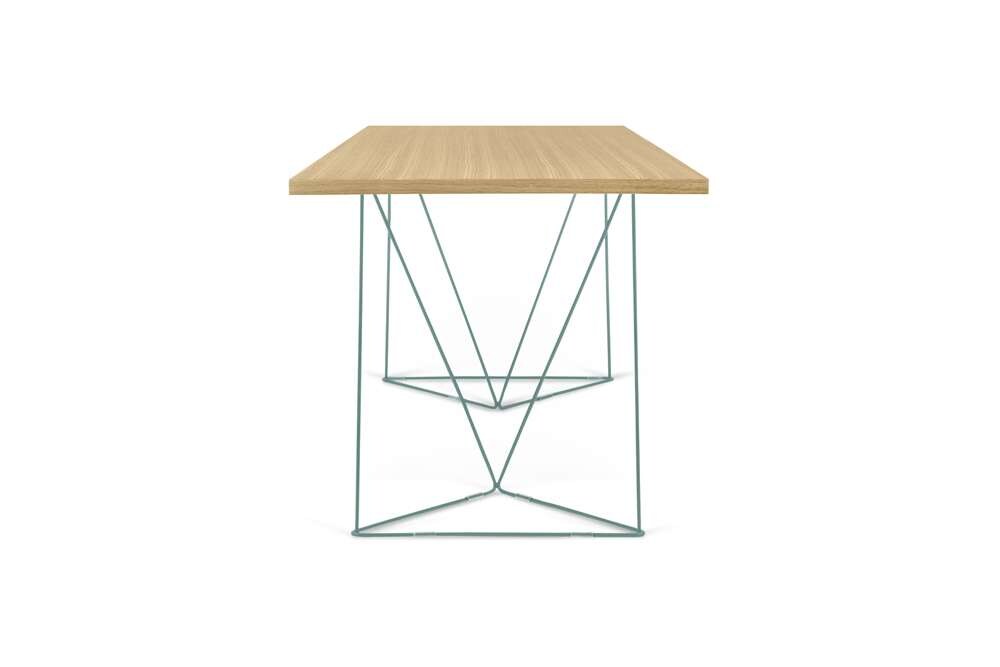 TEMAHOME - Flow Desk in Oak / Sea Green Lacquered Steel - 9500053245 veiw 5
