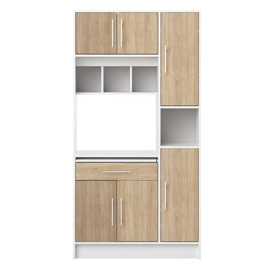 TEMAHOME - Louise Kitchen Pantry in White / Oak Color - X8070X2134A80 veiw 1