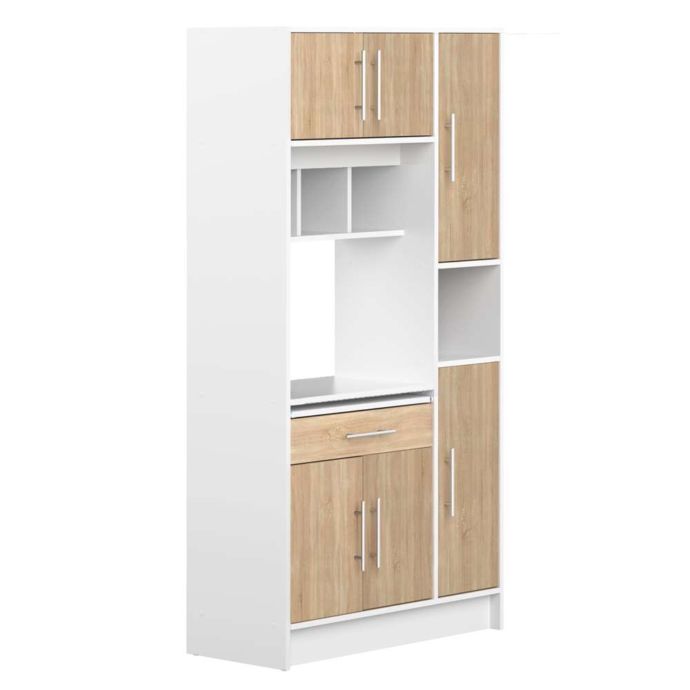 TEMAHOME - Louise Kitchen Pantry in White / Oak Color - X8070X2134A80 veiw 3