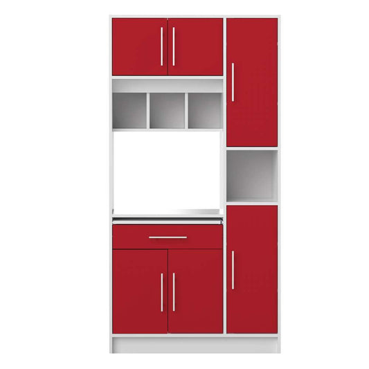 TEMAHOME - Louise Kitchen Pantry in White / Red - X8070X2179A80 veiw 1