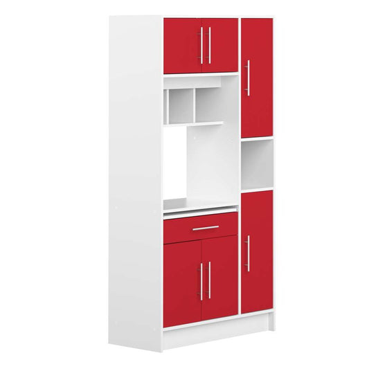 TEMAHOME - Louise Kitchen Pantry in White / Red - X8070X2179A80 veiw 2