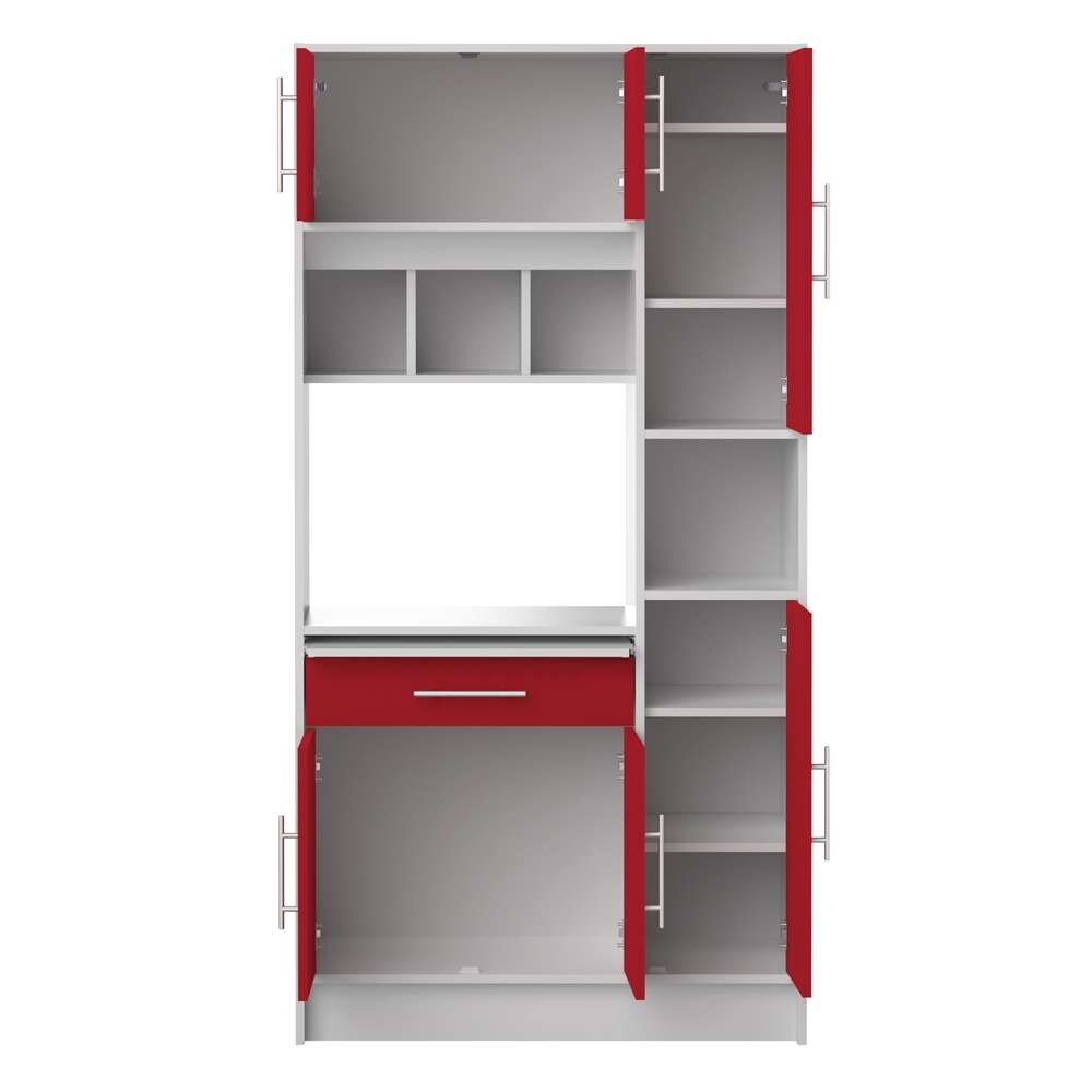 TEMAHOME - Louise Kitchen Pantry in White / Red - X8070X2179A80 veiw 3