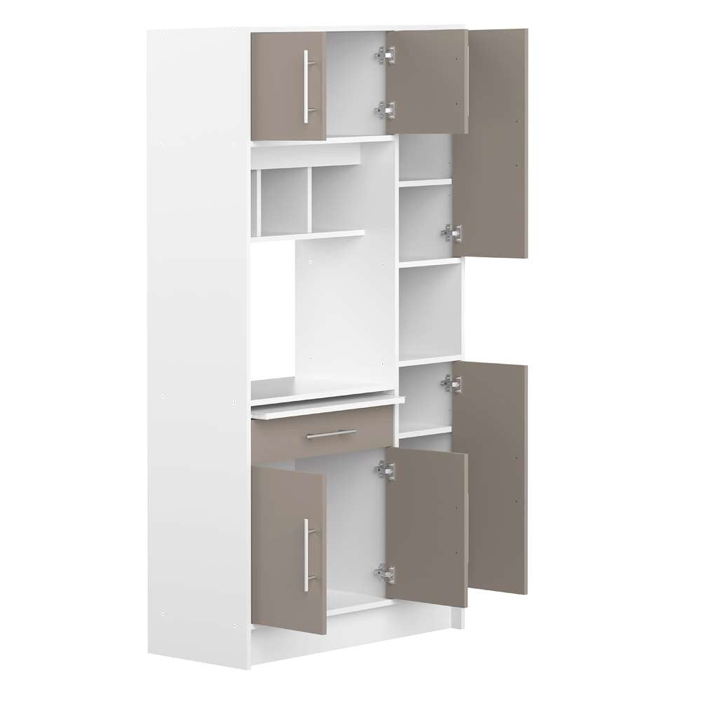 TEMAHOME - Louise Kitchen Pantry in White / Taupe - X8070X2191A80 veiw 4