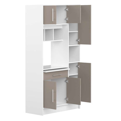 TEMAHOME - Louise Kitchen Pantry in White / Taupe - X8070X2191A80 veiw 4