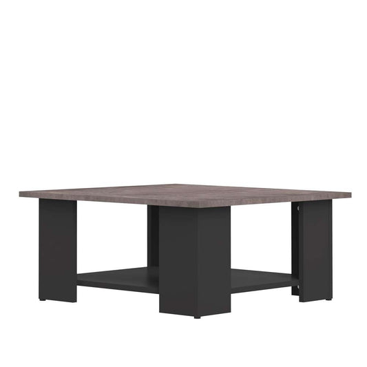 TEMAHOME - Square 67 Coffee Table in Black / Concrete Look - E2084A7698X00 veiw 1