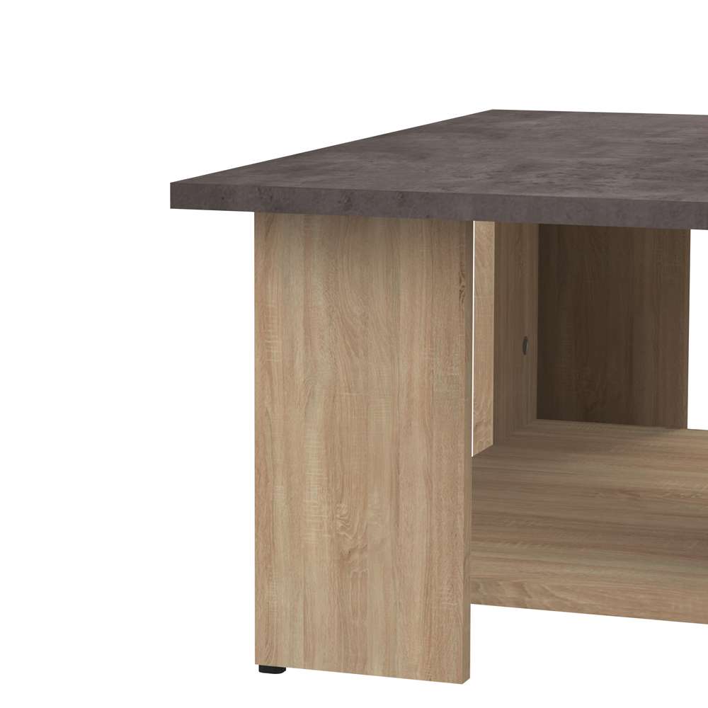 TEMAHOME - Square 67 Coffee Table in Oak Color / Concrete Look - E2084A3498X00 veiw 3