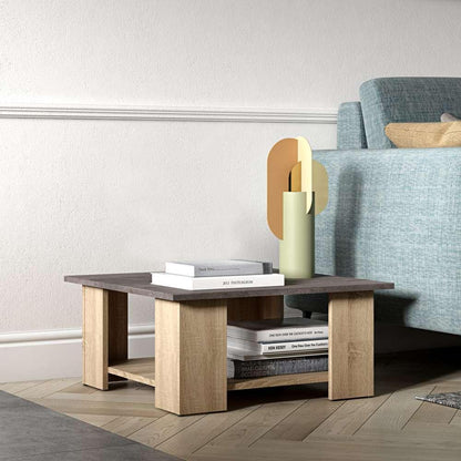 TEMAHOME - Square 67 Coffee Table in Oak Color / Concrete Look - E2084A3498X00 veiw 4