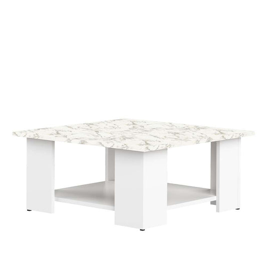 TEMAHOME - Square 67 Coffee Table in White / Marble Look - E2084A2145X00 veiw 1