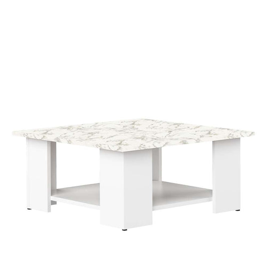 TEMAHOME - Square 67 Coffee Table in White / Marble Look - E2084A2145X00 veiw 2
