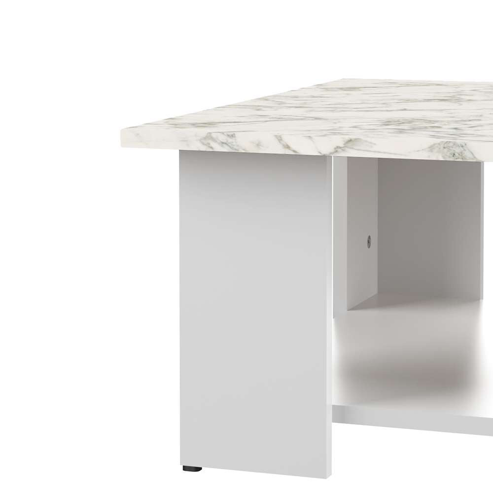 TEMAHOME - Square 67 Coffee Table in White / Marble Look - E2084A2145X00 veiw 3
