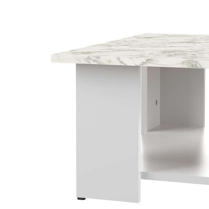 TEMAHOME - Square 67 Coffee Table in White / Marble Look - E2084A2145X00 veiw 3