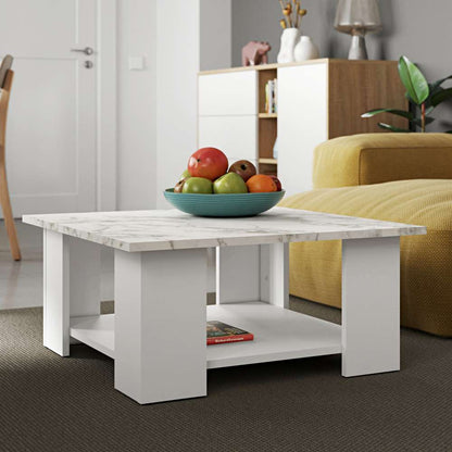 TEMAHOME - Square 67 Coffee Table in White / Marble Look - E2084A2145X00 veiw 5