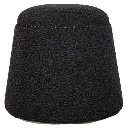 Uttermost - Gumdrop Black Ottoman  - 23575 veiw 1