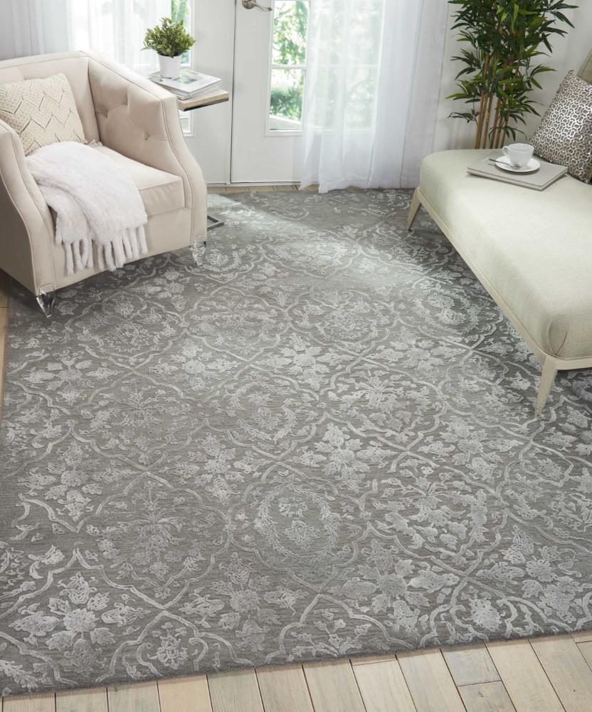 Nourison - Opaline OPA14 Grey 99in x 139in Oversized Rug - OPA14-99446143518_CLOSEOUT veiw 2