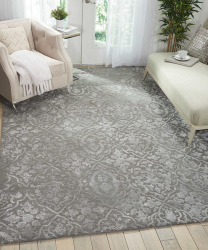 Nourison - Opaline OPA14 Grey 99in x 139in Oversized Rug - OPA14-99446143518_CLOSEOUT veiw 2