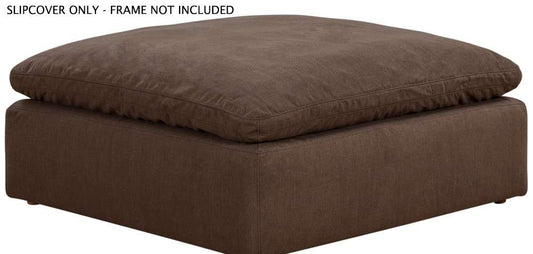 Sunset Trading - Contemporary Puff Collection Slipcover Only for 44in Square Modular Ottoman Brown - SU-145830SC-391088 veiw 1