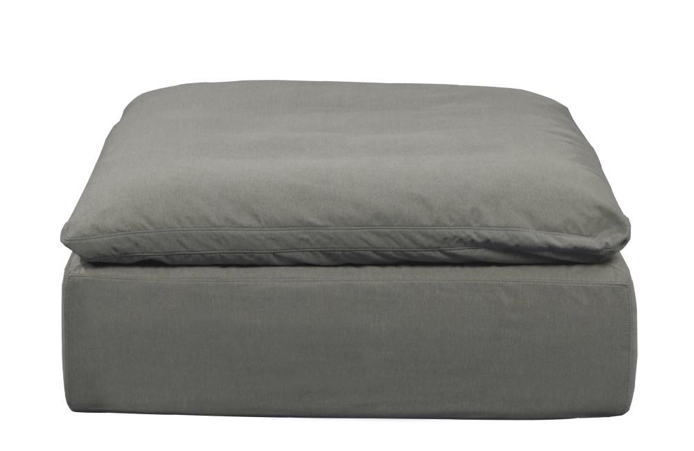 Sunset Trading - Contemporary Puff Collection Slipcover Only for 44in Square Modular Ottoman Gray - SU-145830SC-391094 veiw 3