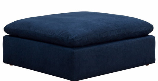 Sunset Trading - Contemporary Puff Collection Slipcover Only for 44in Square Modular Ottoman Navy Blue - SU-145830SC-391049 veiw 1