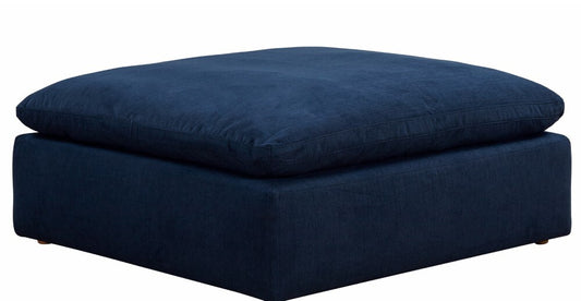 Sunset Trading - Contemporary Puff Collection Slipcover Only for 44in Square Modular Ottoman Navy Blue - SU-145830SC-391049 veiw 2