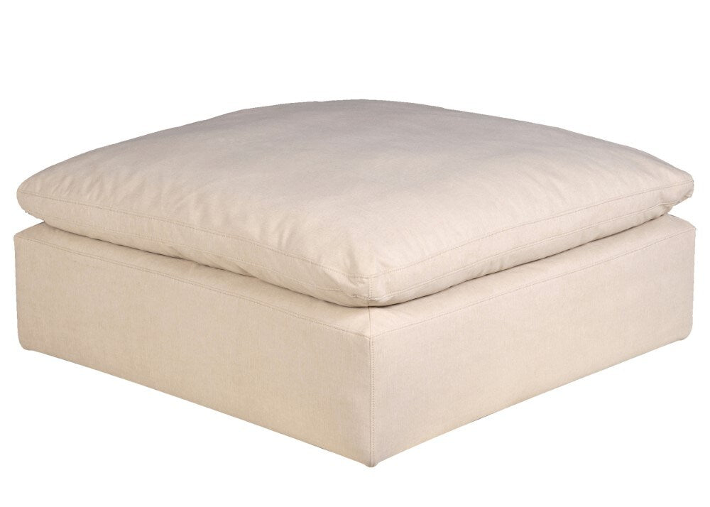 Sunset Trading - Contemporary Puff Collection Slipcover Only for 44in Square Modular Ottoman Tan/Beige - SU-145830SC-391084 veiw 2