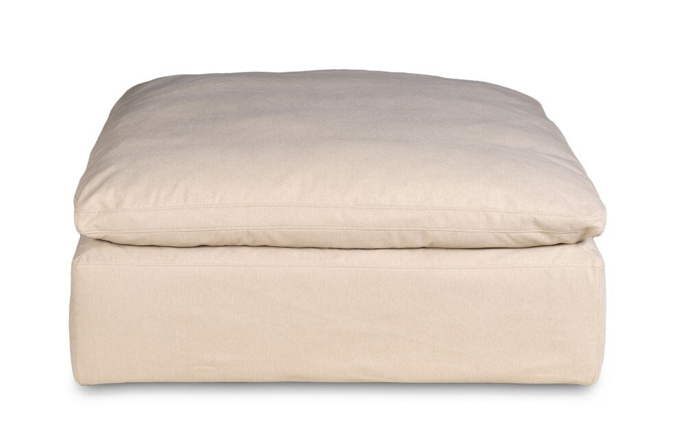 Sunset Trading - Contemporary Puff Collection Slipcover Only for 44in Square Modular Ottoman Tan/Beige - SU-145830SC-391084 veiw 3