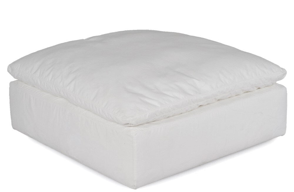 Sunset Trading - Contemporary Puff Collection Slipcover Only for 44in Square Modular Ottoman White  - SU-145830SC-391081 veiw 2