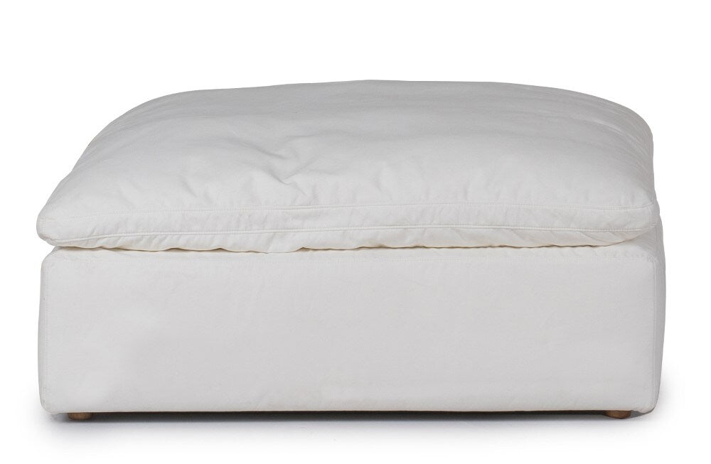 Sunset Trading - Contemporary Puff Collection Slipcover Only for 44in Square Modular Ottoman White  - SU-145830SC-391081 veiw 3