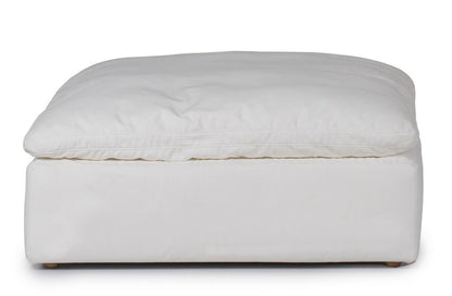 Sunset Trading - Contemporary Puff Collection Slipcover Only for 44in Square Modular Ottoman White  - SU-145830SC-391081 veiw 3