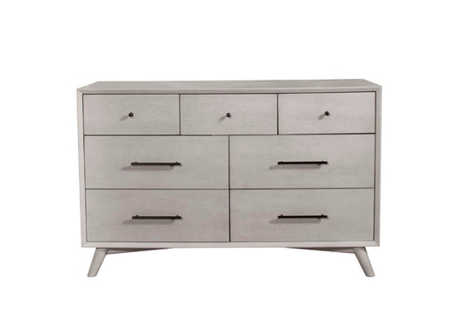 Alpine Furniture - Flynn Mid Century Modern 7 Drawer Dresser, Gray - 966G-03 veiw 1