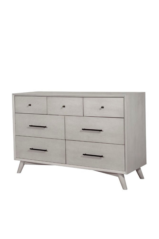Alpine Furniture - Flynn Mid Century Modern 7 Drawer Dresser, Gray - 966G-03 veiw 2