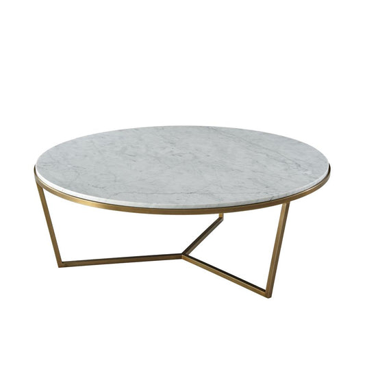 Theodore Alexander - TA Studio No. 4 Fisher Round Cocktail Table Marble - TAS51034-C096 veiw 1