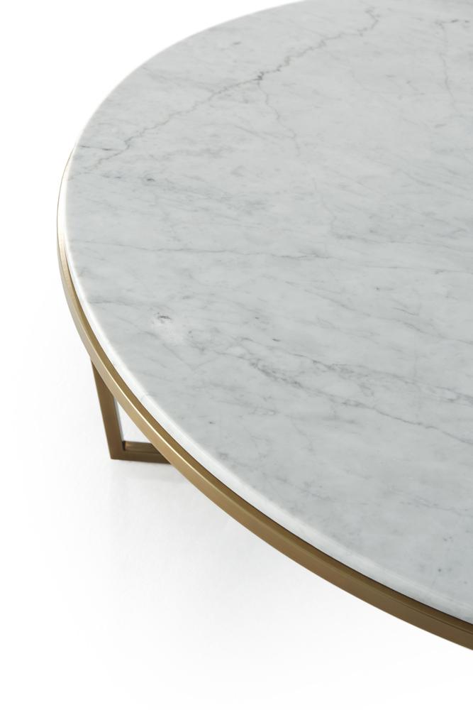 Theodore Alexander - TA Studio No. 4 Fisher Round Cocktail Table Marble - TAS51034-C096 veiw 3
