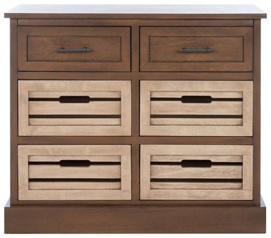 Safavieh - Briar 6Drw Storage Unit - Brown - Sand - STG5701D veiw 1