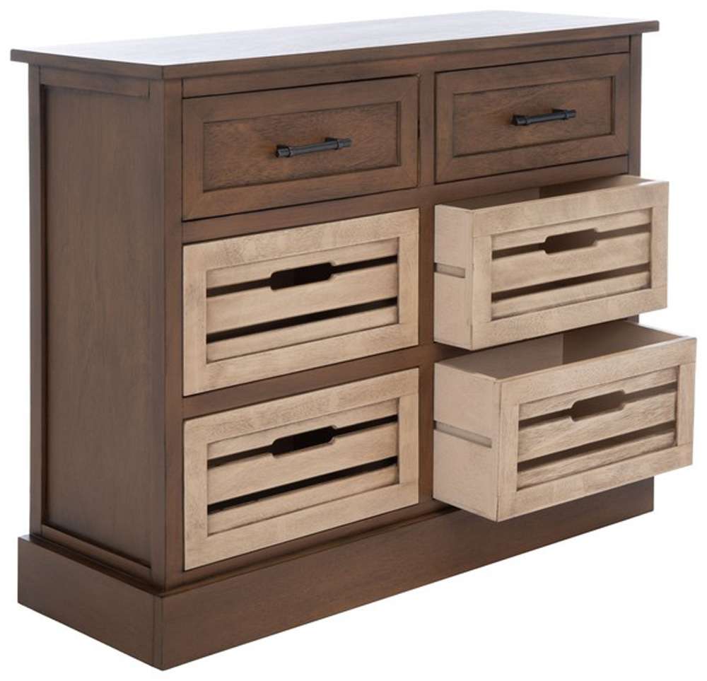Safavieh - Briar 6Drw Storage Unit - Brown - Sand - STG5701D veiw 4
