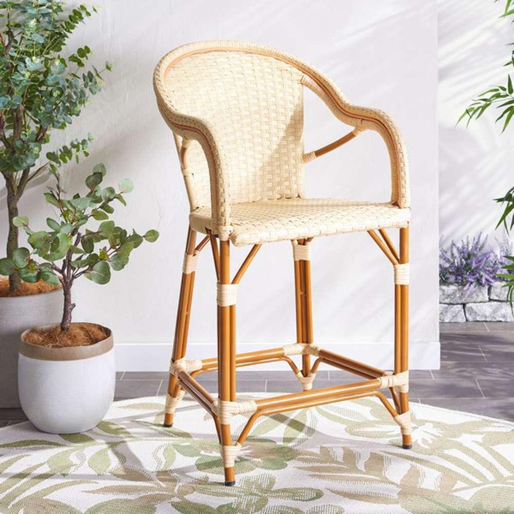 Safavieh - California Counter Stool W Arm - Natural - PAT7533A veiw 2