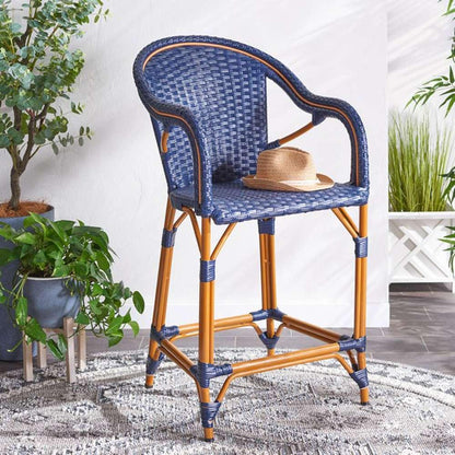 Safavieh - California Counter Stool W Arm - Navy - PAT7533B veiw 2