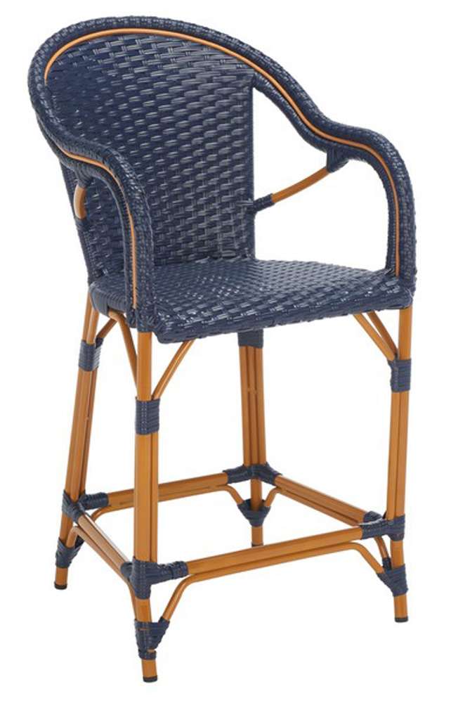 Safavieh - California Counter Stool W Arm - Navy - PAT7533B veiw 3
