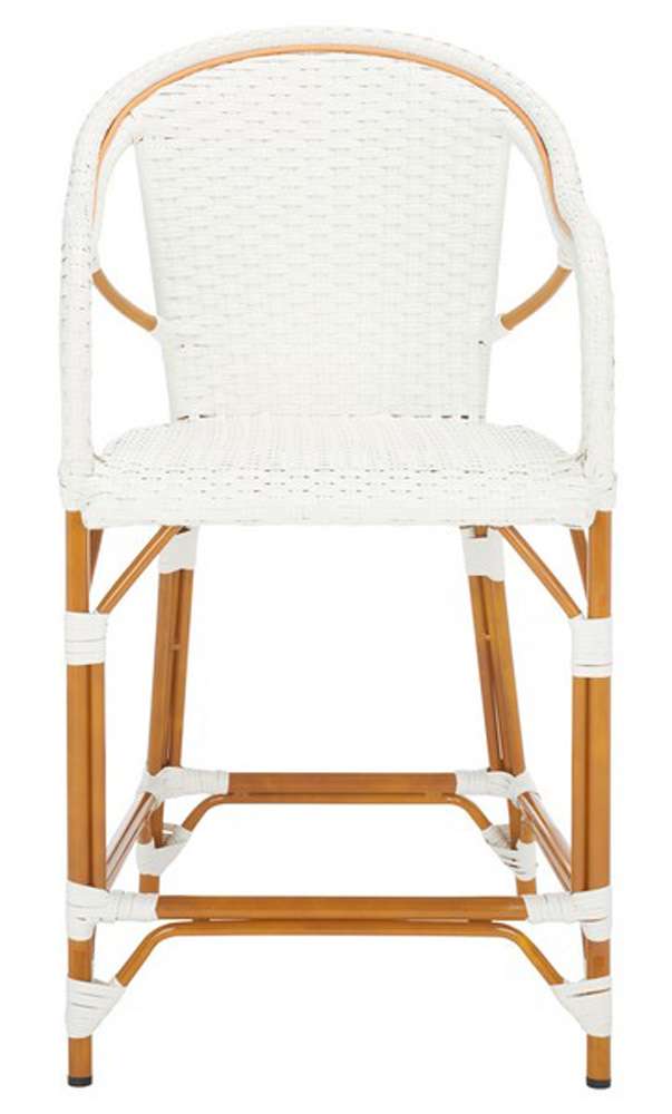 Safavieh - California Counter Stool W Arm - White - PAT7533C veiw 1