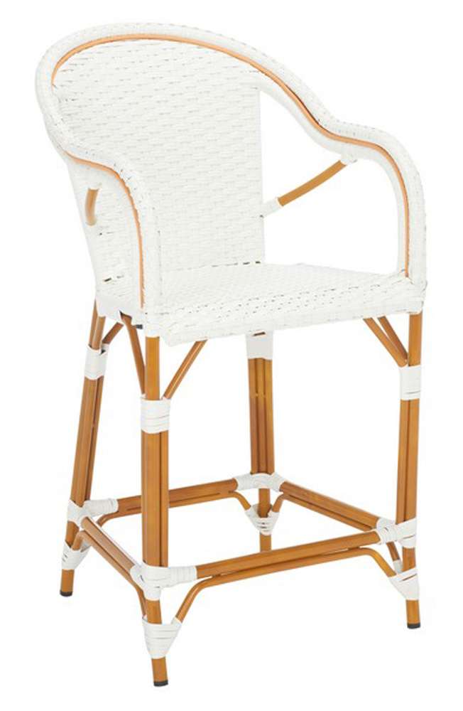 Safavieh - California Counter Stool W Arm - White - PAT7533C veiw 3
