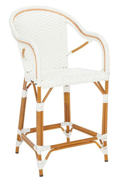 Safavieh - California Counter Stool W Arm - White - PAT7533C veiw 3