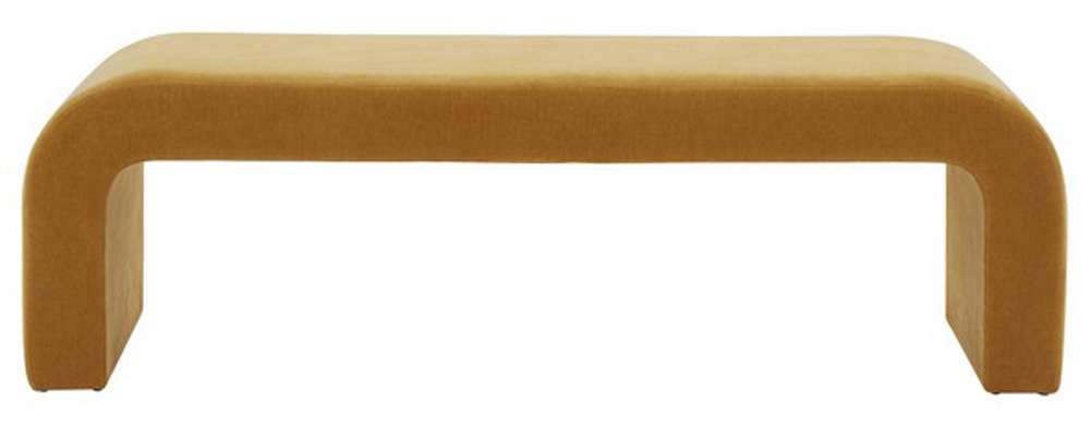 Safavieh - Caralynn Upholstered Bench - Butterscotch - SFV5027F veiw 1