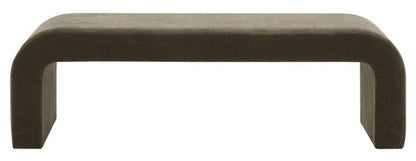 Safavieh - Caralynn Upholstered Bench - Dark Olive - SFV5027E veiw 1
