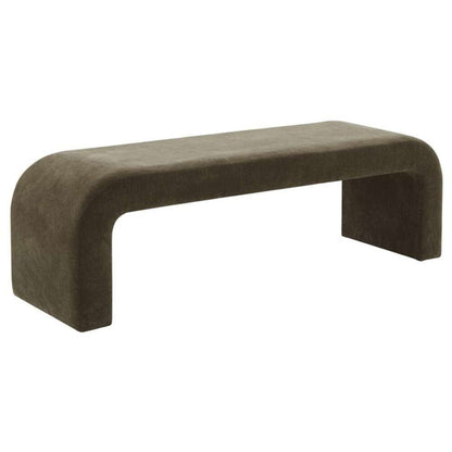 Safavieh - Caralynn Upholstered Bench - Dark Olive - SFV5027E veiw 2