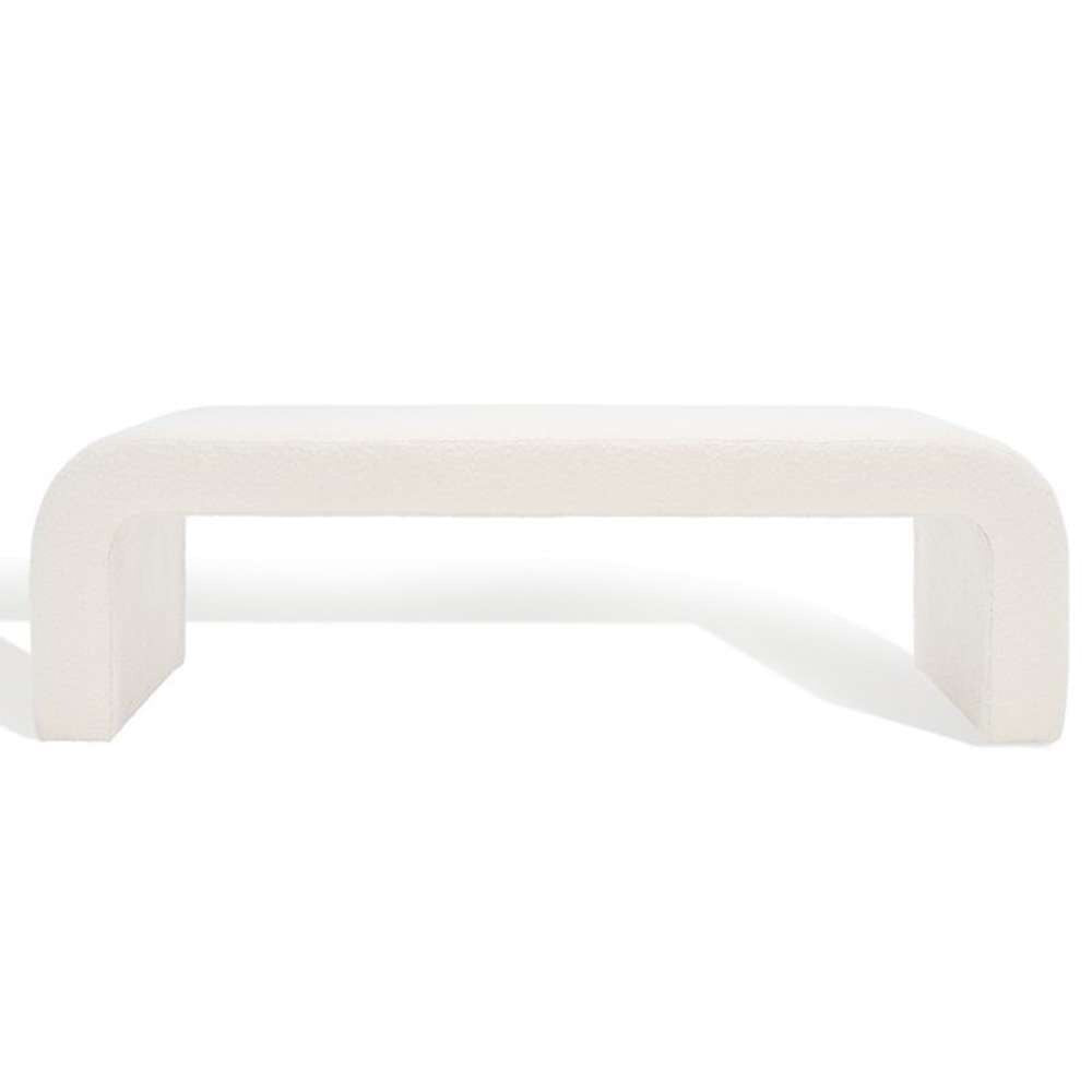 Safavieh - Caralynn Upholstered Bench - Ivory - SFV5027A veiw 2