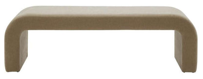 Safavieh - Caralynn Upholstered Bench - Light Brown - SFV5027G veiw 1