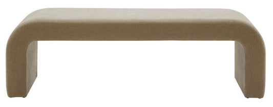 Safavieh - Caralynn Upholstered Bench - Light Brown - SFV5027G veiw 1