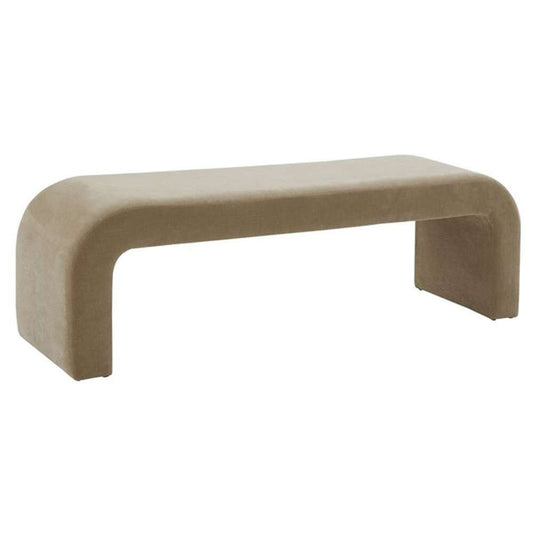 Safavieh - Caralynn Upholstered Bench - Light Brown - SFV5027G veiw 2