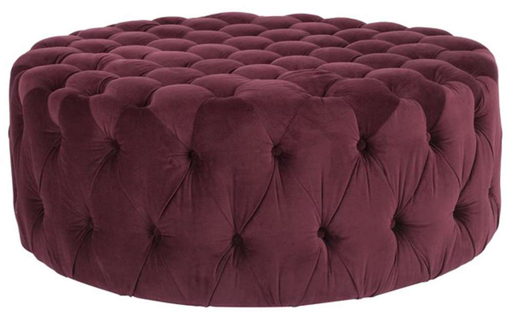 Safavieh - Charlene Ottoman - Bordeaux - MCR4638B veiw 1