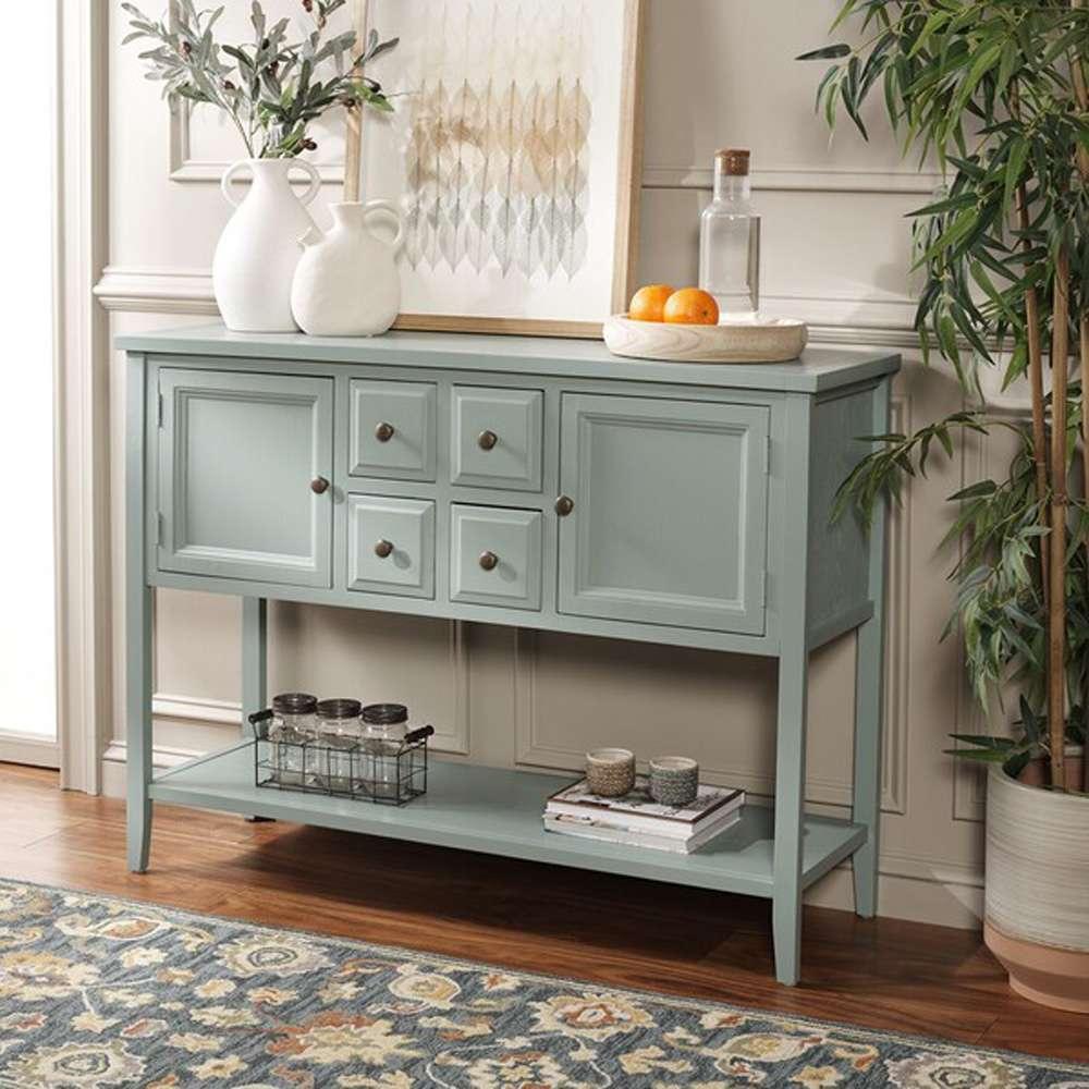 Safavieh - Charlotte Sideboard - Aqua Smoke - AMH6517H veiw 3